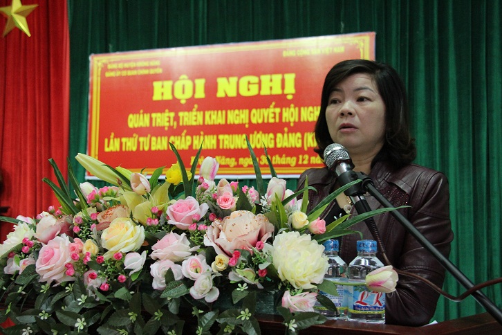 Đảng bộ cơ quan chính quyền huyện triển khai học tập Nghị Quyết lần thứ tư BCH TW Đảng khóa XII.